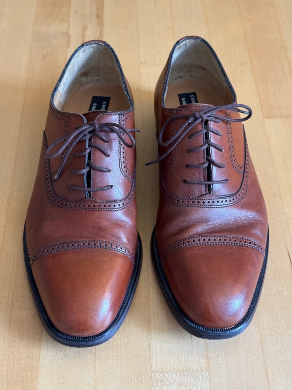 Vintage 80’s Italian Leather Shoes Costantini Olivieri for Saks 5th Avenue *9.5